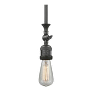 Franklin Restoration 1-Light 4 Inch Bare Bulb Mini Pendant Ceiling Light, Oil Rubbed Bronze, Incandescent — 206-OB
