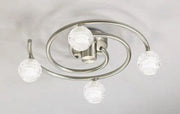 Mantra Dali D0097SN four-light ceiling light in Satin Nickel