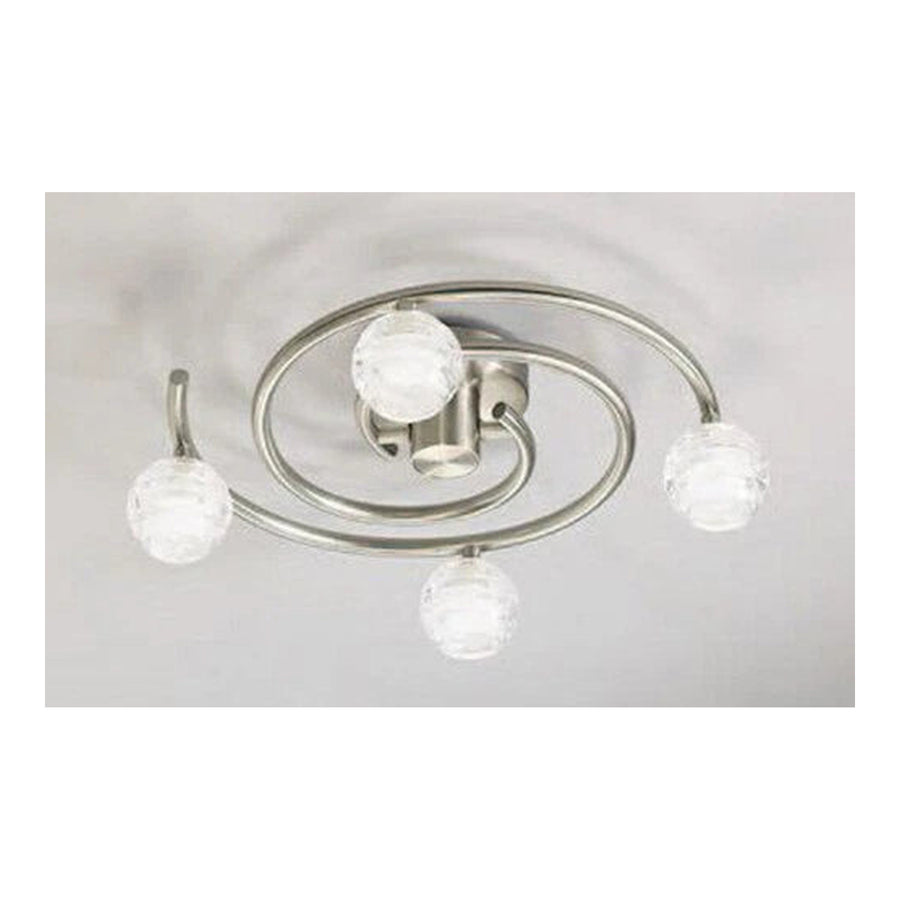 Mantra Dali 4-Light Ceiling Light Satin Nickel (0097SN) — D0097SN