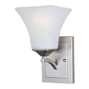Maxim Lighting Aurora 1-Light Wall Sconce – 5.5" W Satin Nickel Finish — 20098FTSN