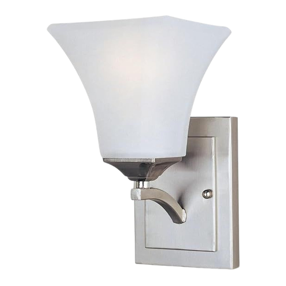Maxim Lighting Aurora 1-Light Wall Sconce – 5.5" W Satin Nickel Finish — 20098FTSN