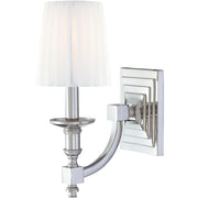 Metropolitan Continental Classics wall sconce showing a stepped backplate and turned decorative details