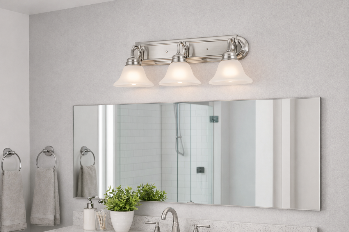 Millbridge Vanity Light in Satin Nickel