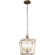 Minka-Lavery Laurel Estate Brio Gold light in its chain-hung pendant configuration