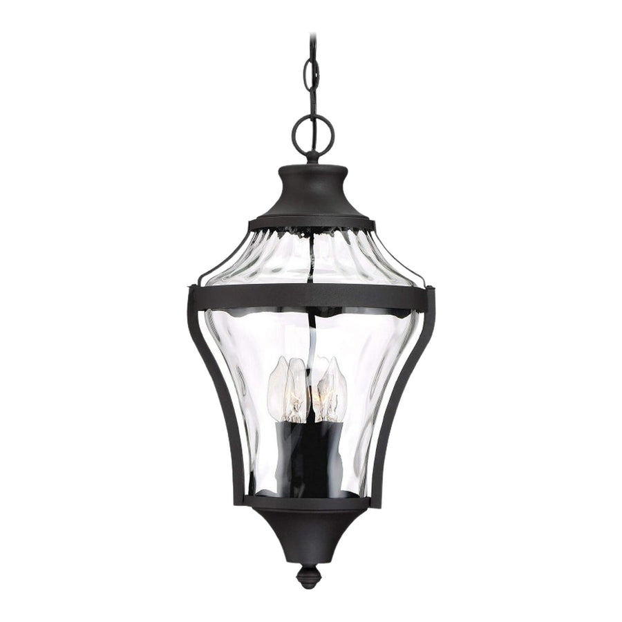 Libre chain-hung outdoor lantern with candle-style lights