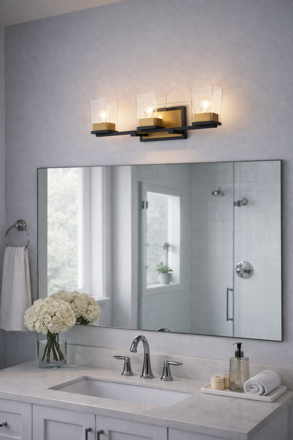 Minka-Lavery Bleeker Street-Light Bathroom Vanity Light In Brushed Nickel