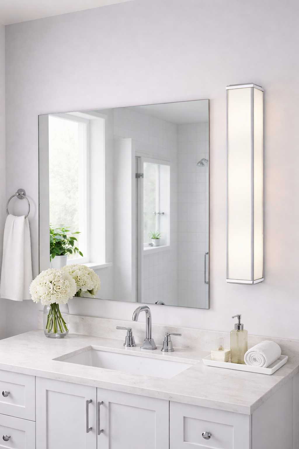 Minka-Lavery Daventry 6913-613 three-light bath vanity light in polished nickel