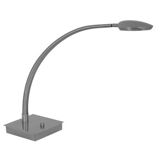 Mondoluz Pelle LED table lamp in Brushed Platinum