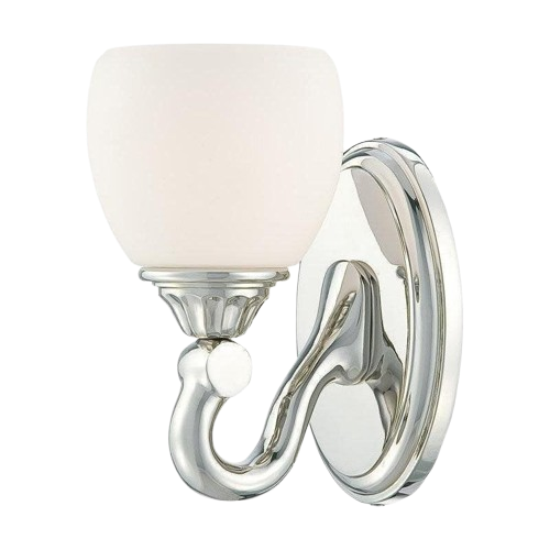 Metropolitan Art 1-Light Wall Sconce – 100W Polished Nickel