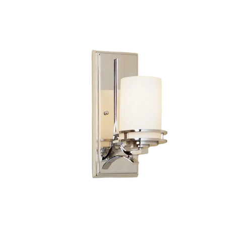 Kichler Hendrik 1-Light Wall Sconce – Satin Etched Cased Opal Glass