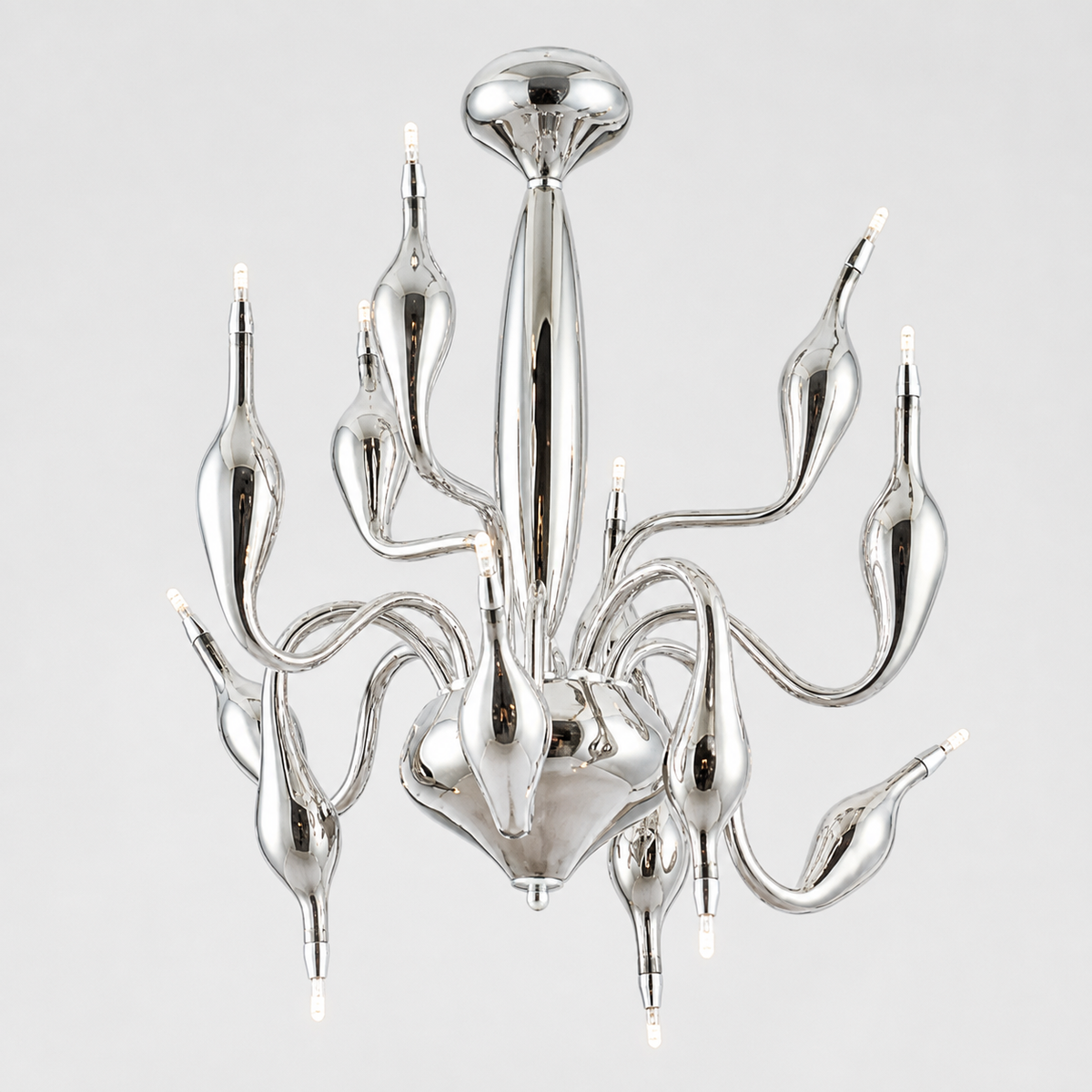 Prospetto Light Fiore 12 silver twelve-light chandelier, part 7644