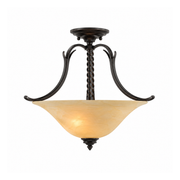Quoizel CV1718IB Bowl Semi-Flush Ceiling Light — CV1718IB