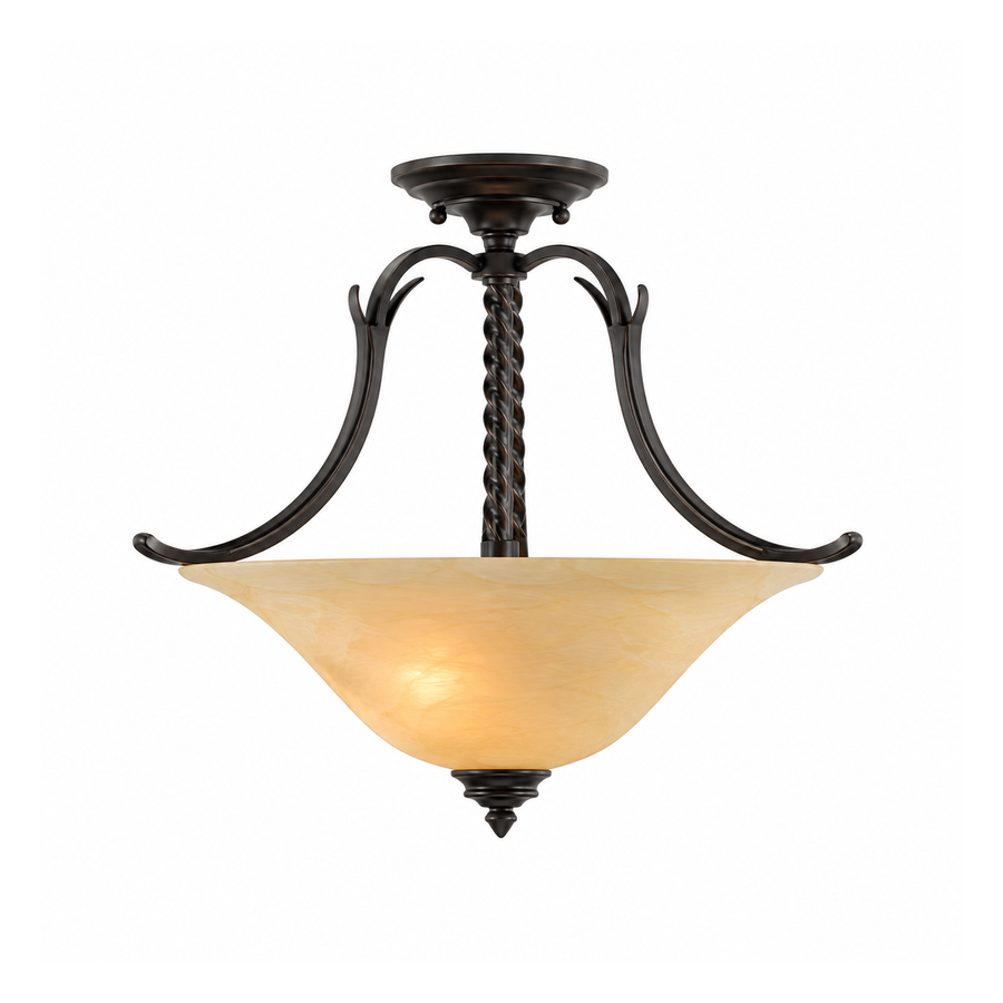 Quoizel CV1718IB Bowl Semi-Flush Ceiling Light — CV1718IB