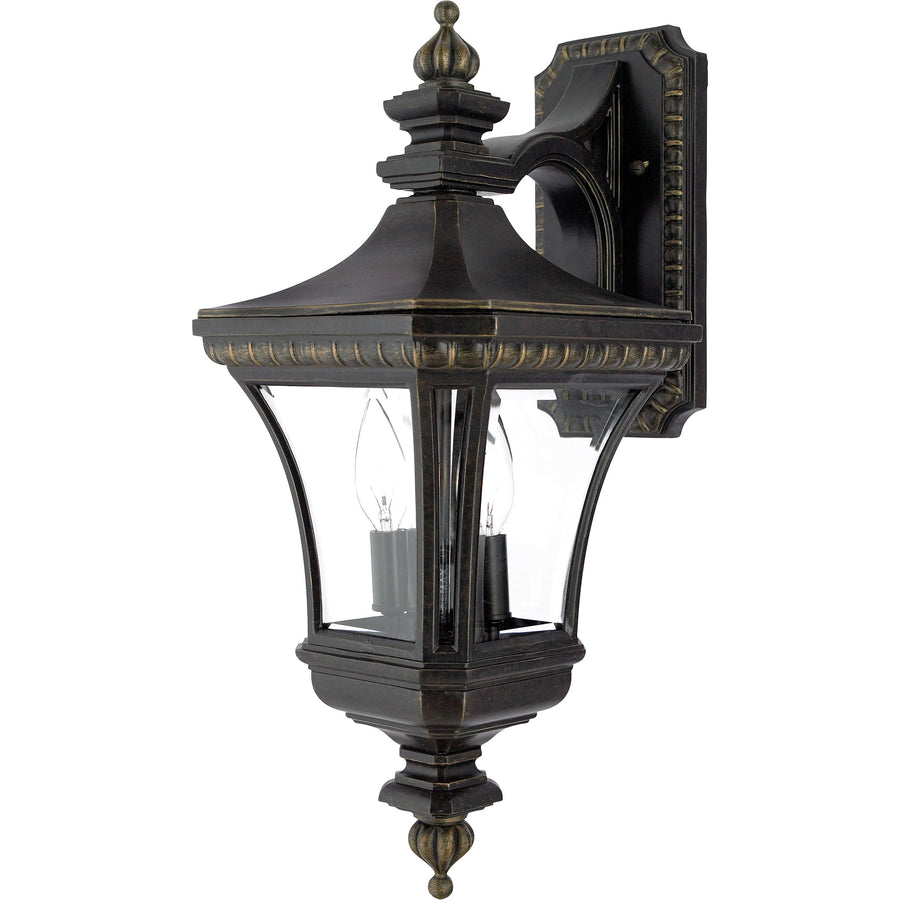 Quoizel Devon DE8976IB two-light outdoor wall lantern in Imperial Bronze