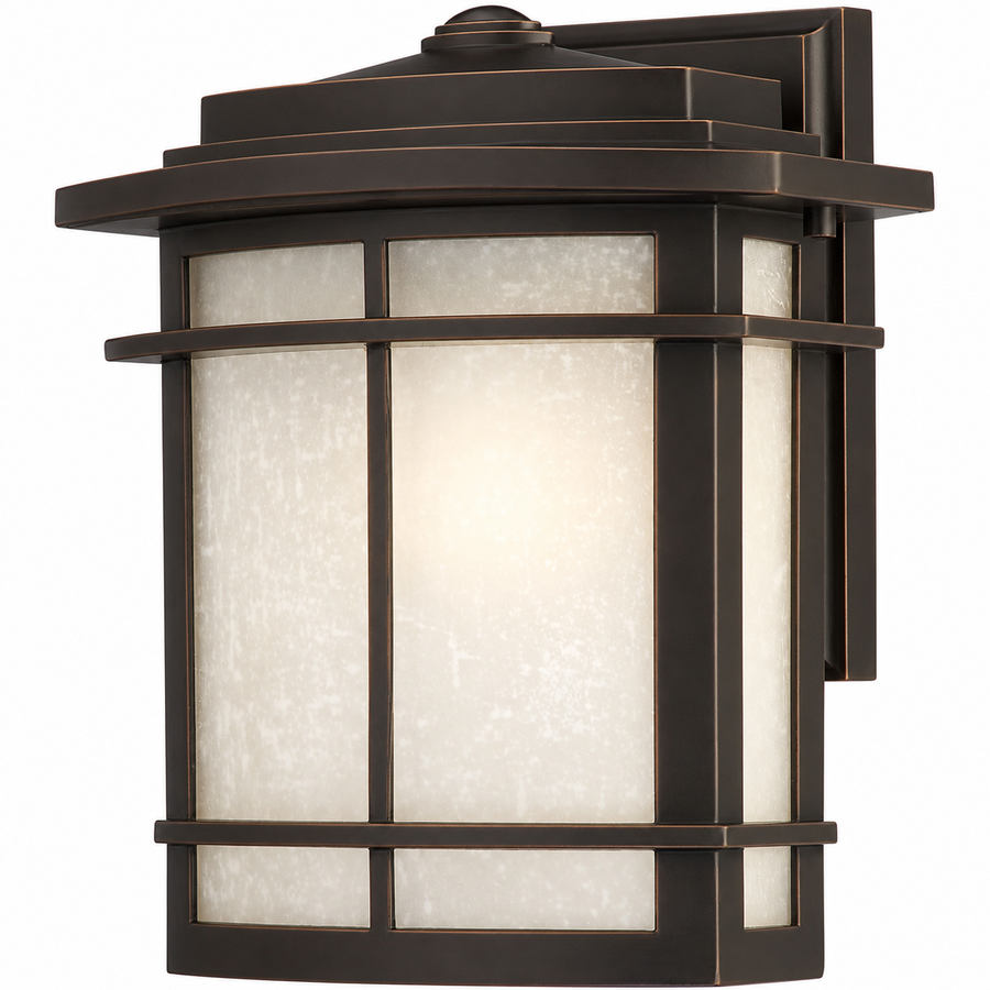 Quoizel Galen GLN84091B one-light outdoor wall lantern in Imperial Bronze