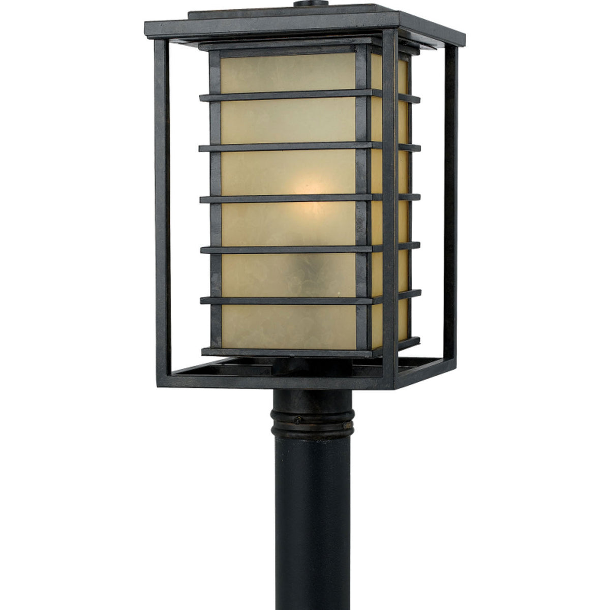 Quoizel Jonathan JO9010IB outdoor post lantern in Imperial Bronze