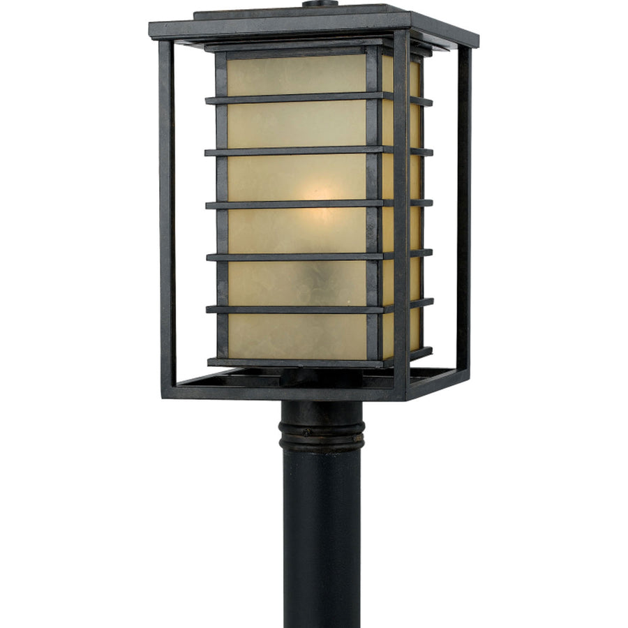 Quoizel Jonathan JO9010IB outdoor post lantern in Imperial Bronze