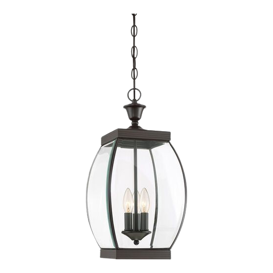 Quoizel Oasis 3-Light Outdoor Hanging Lantern In Medici Bronze — OAS1909Z