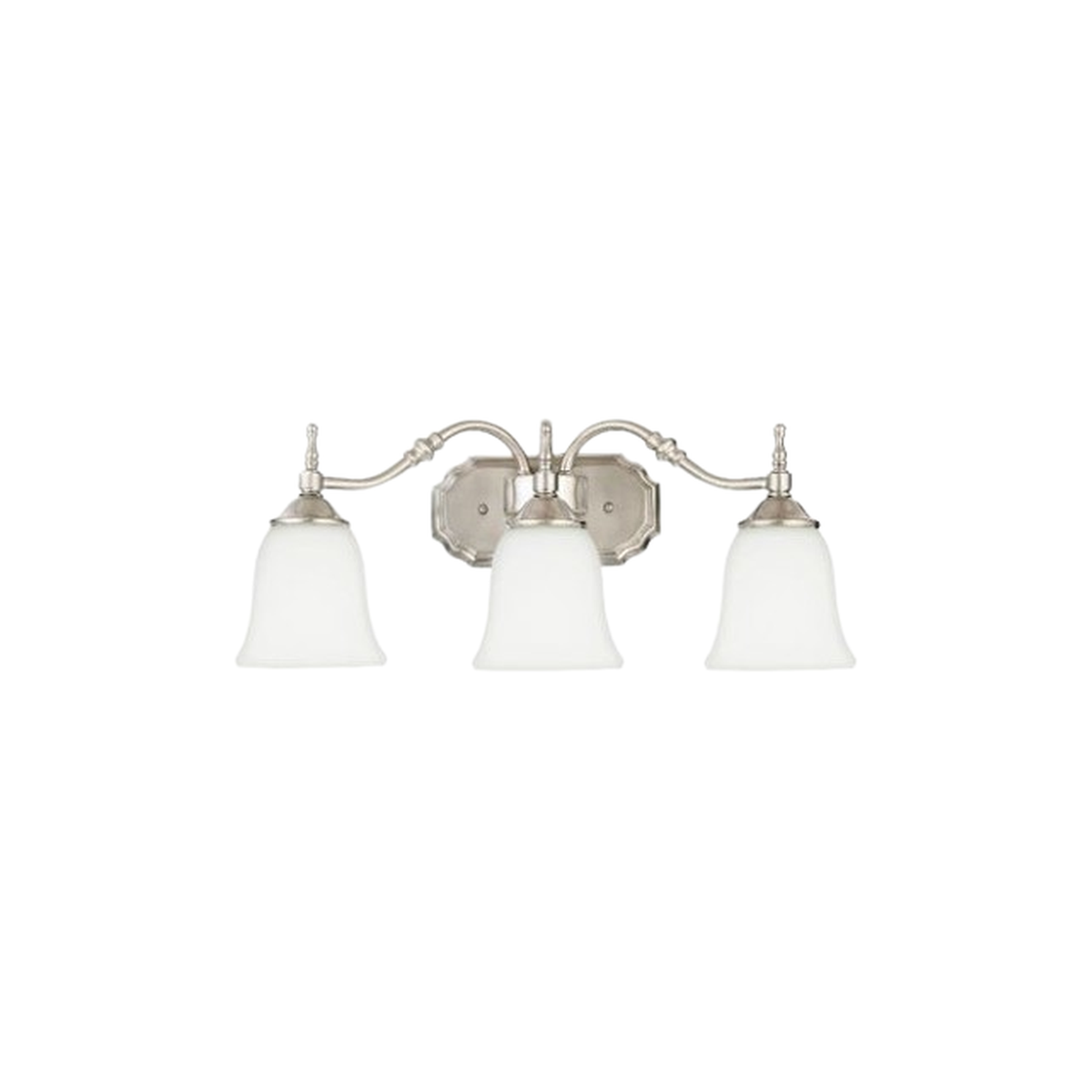 Quoizel Tritan TT8743BN fixture showing curled bar ends, shade-holder finials and the moulded backplate edge