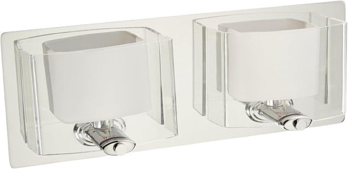 Chaparral 2 Light 15 Inch Chrome Bathroom Vanity Light Wall Light