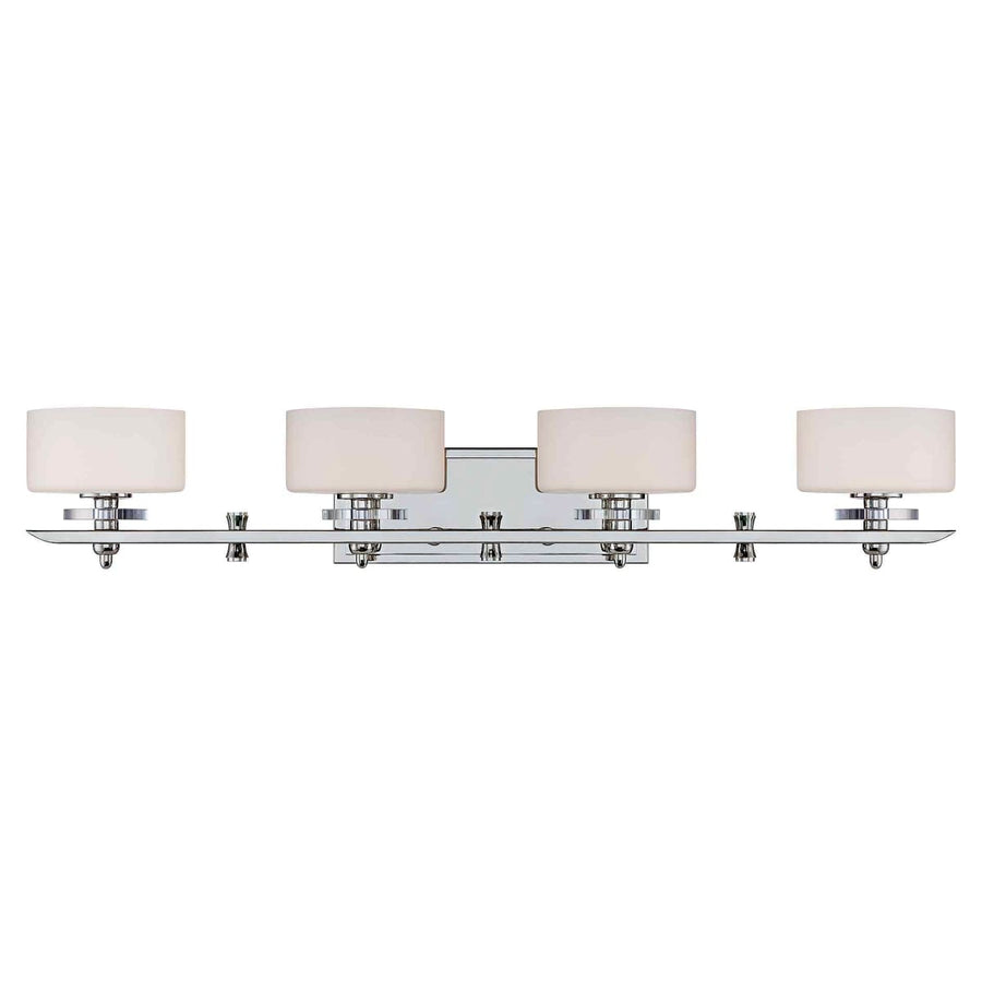 Savoy House Oneida 8-1900-4-109 four-light vanity light in Polished Nickel