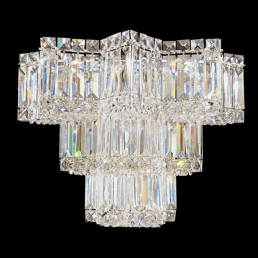 Schonbek Equinoxe 2703 six-light crystal wall sconce