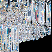 Schonbek Equinoxe 2703 crystal and metal grid detail
