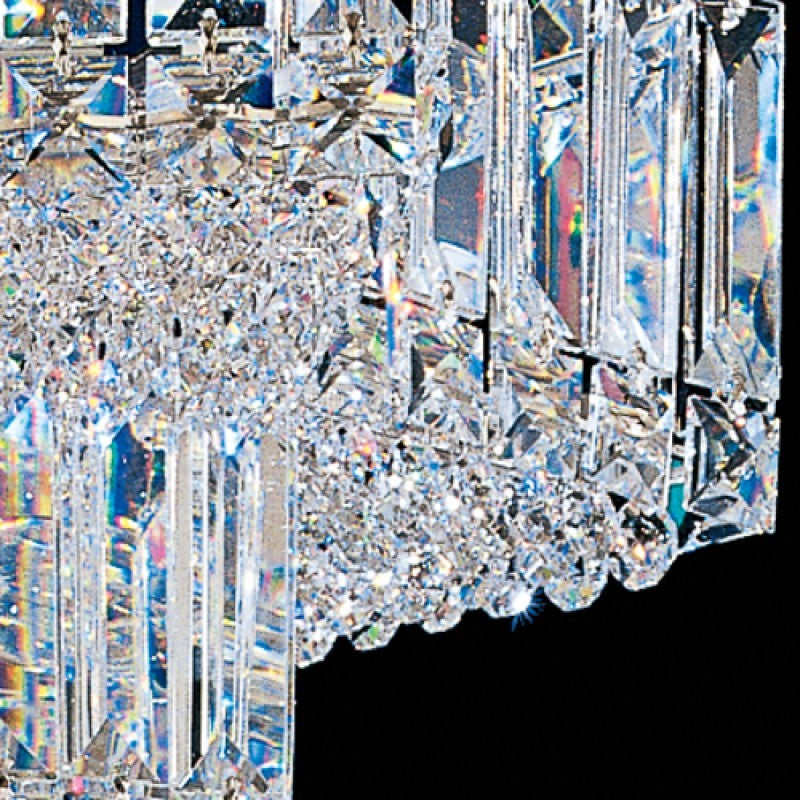 Schonbek Equinoxe 2703 crystal and metal grid detail