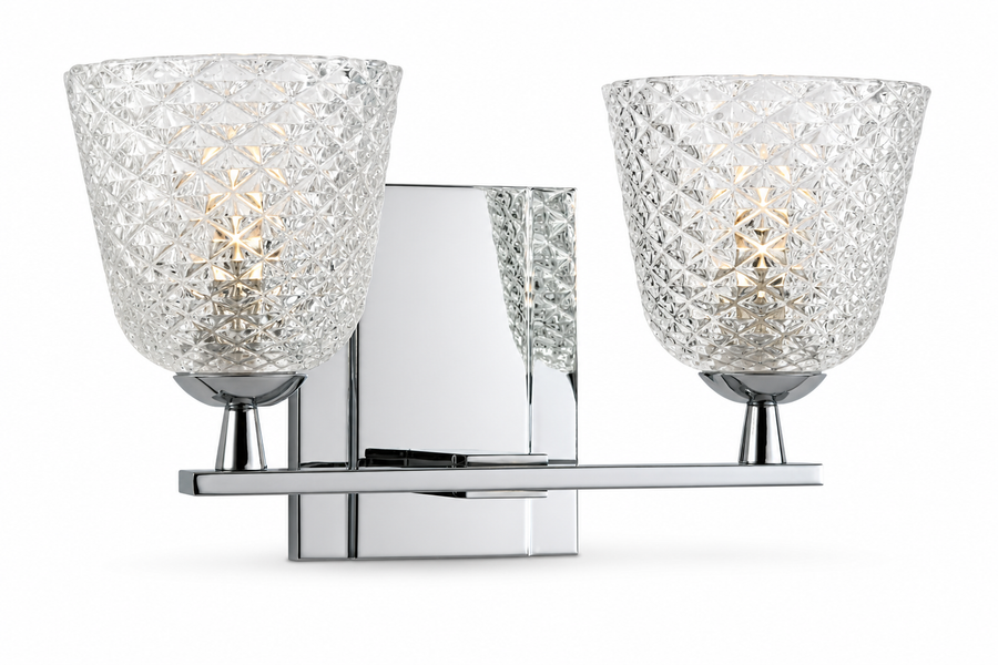 Hudson Valley Lighting Grafton 2-Light Bath Vanity - Polished Chrome - SKU 4062-PC