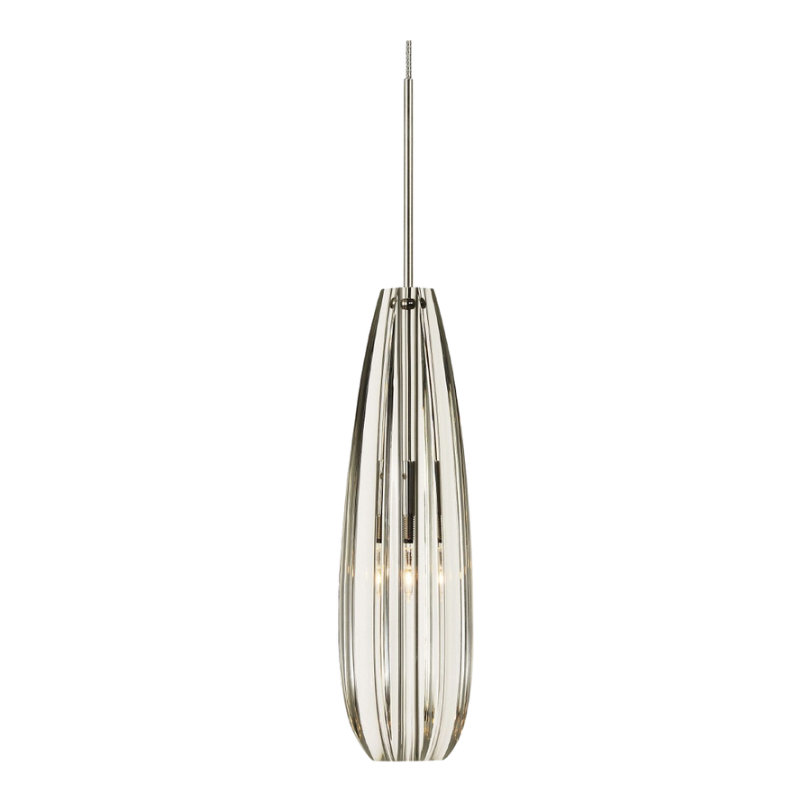 Stone Lighting Alicia PD632CRSNX2M pendant showing the tapered faceted shade and rounded lower end