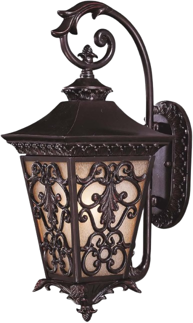Savoy House Outdoor Sconce With Tuscan Shades – Slate Finish