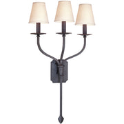 Troy La Brea wall sconce showing its tapered shades and slender branching arms