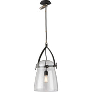 Alternate view of the Silverlake pendant and exposed crossbar hardware