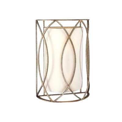 Sausalito 2 Light 10 Inch Silver Gold Wall Sconce Wall Light