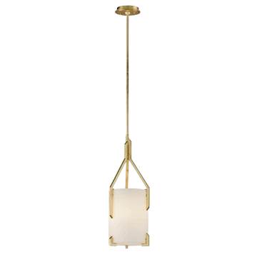 Troy 1-Light Small Pendant – Solid Aluminum, Gold Leaf Finish