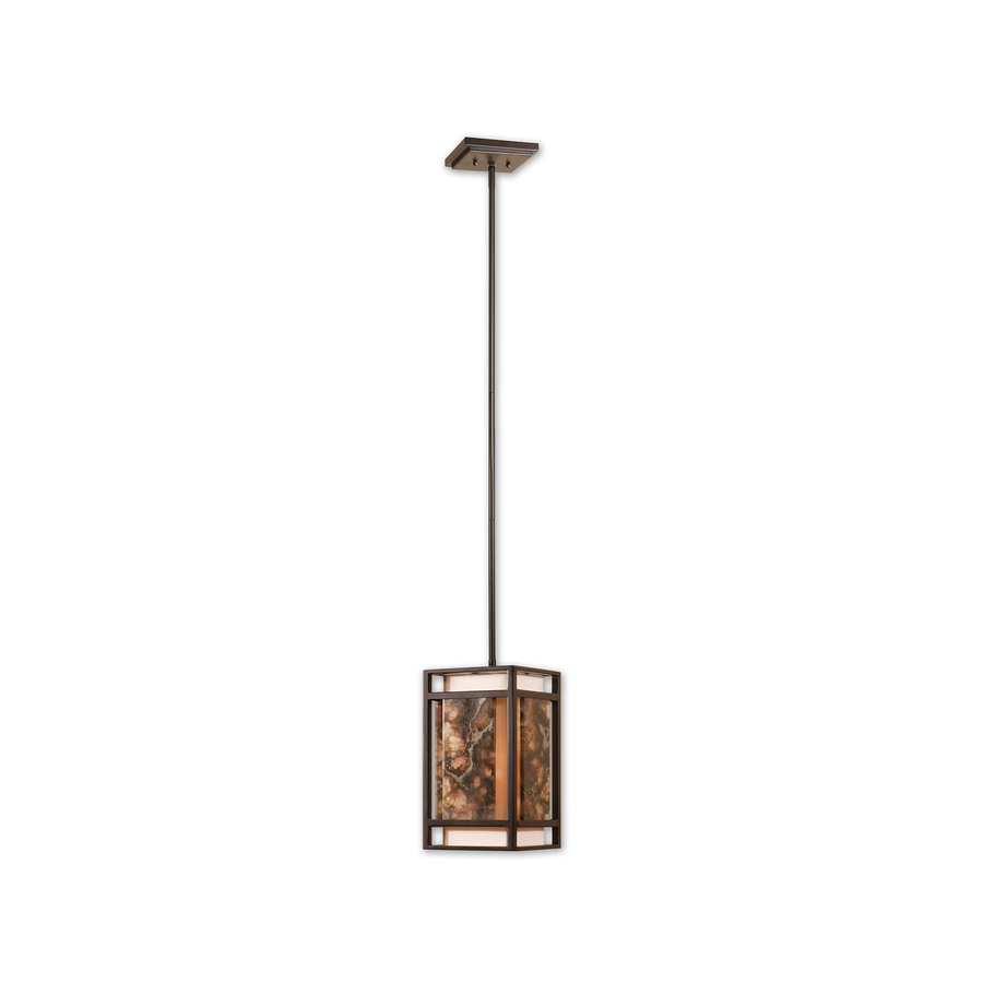 Uttermost Quarry 21896-1-LT marble mini pendant in Oil Rubbed Bronze