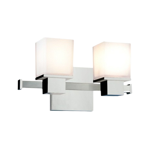 Milford Two Light Bath Bracket in Polished Chrome by Hudson Valley