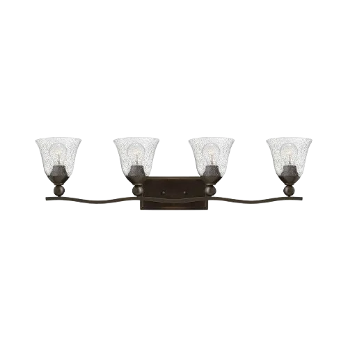 Front view of the Old Bronze Bolla four-light vanity