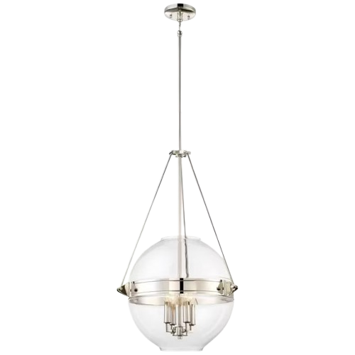 Minka Lavery Atrio Transitional 4-Light Polished Nickel Pendant