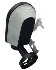 Costaluz outdoor wall sconce with an arch profile in a Black Marble finish